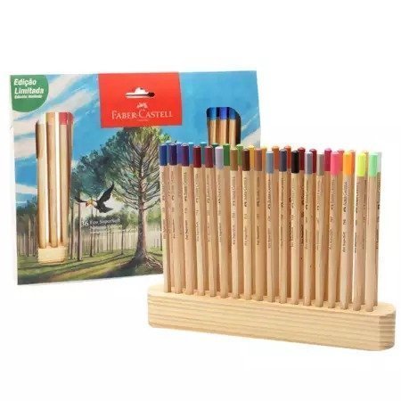 ECOLAPIS NATURAL EDITION SUPERSOFT 36 CORES FABER CASTELL Ellos Papelaria