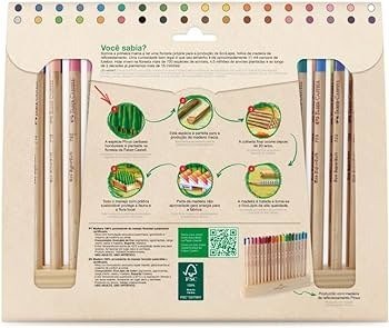 ECOLAPIS NATURAL EDITION SUPERSOFT 36 CORES FABER CASTELL Ellos Papelaria