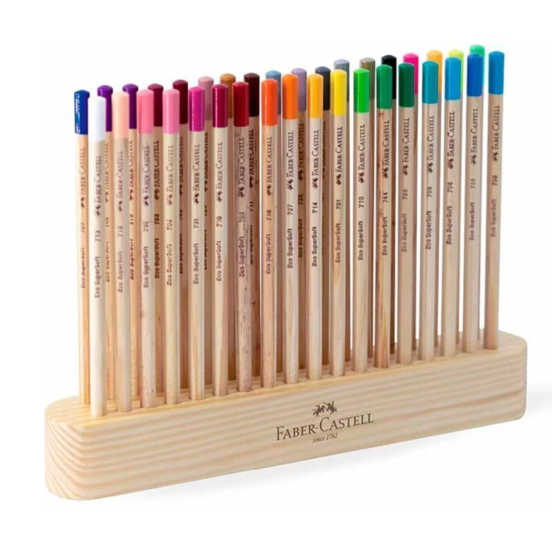 ECOLAPIS NATURAL EDITION SUPERSOFT 36 CORES FABER CASTELL Ellos Papelaria