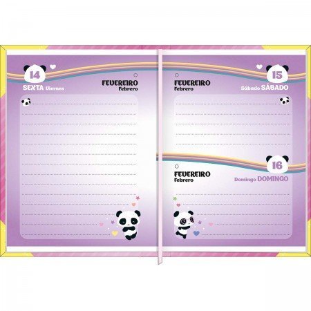 AGENDA COSTURADA MINI LOVELY FRIEND TILIBRA Ellos Papelaria