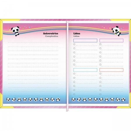 AGENDA COSTURADA MINI LOVELY FRIEND TILIBRA Ellos Papelaria