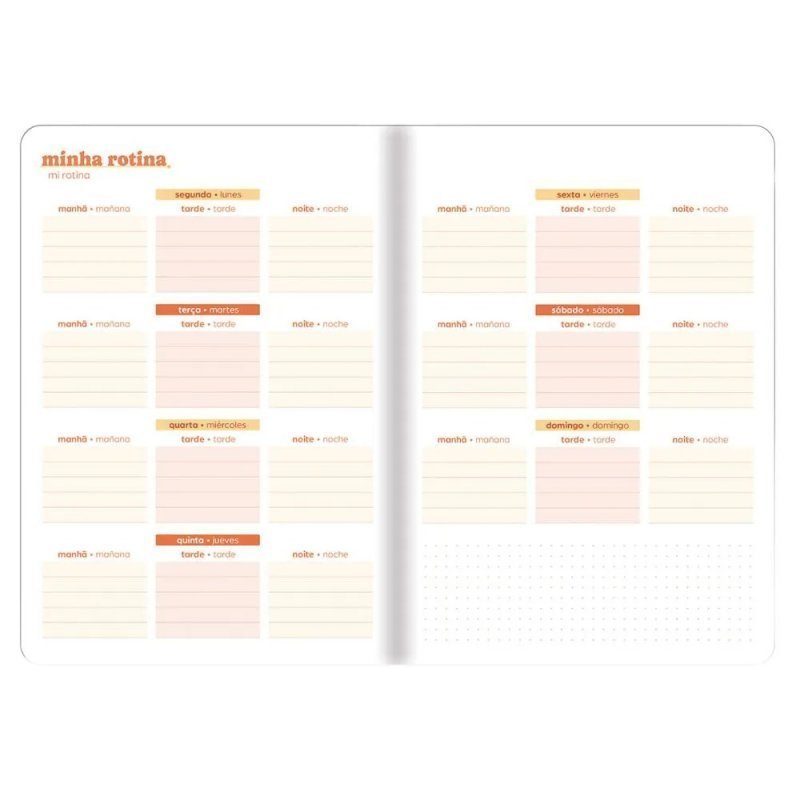 PLANNER GRAMPEADO MAGIC LAND 178X254 FORONI Ellos Papelaria