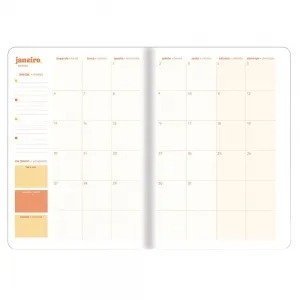 PLANNER GRAMPEADO MAGIC LAND 178X254 FORONI Ellos Papelaria