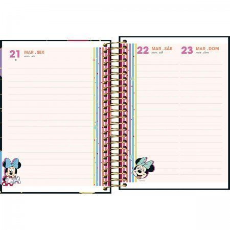 AGENDA ESPIRAL MINNIE M4 TILIBRA Ellos Papelaria