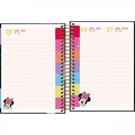 AGENDA ESPIRAL MINNIE M4 TILIBRA Ellos Papelaria