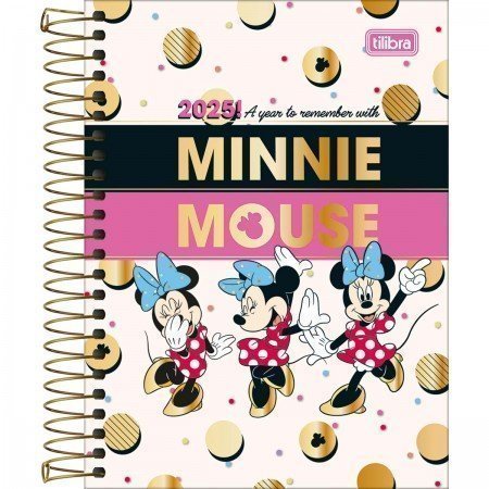 AGENDA ESPIRAL MINNIE M4 TILIBRA Ellos Papelaria