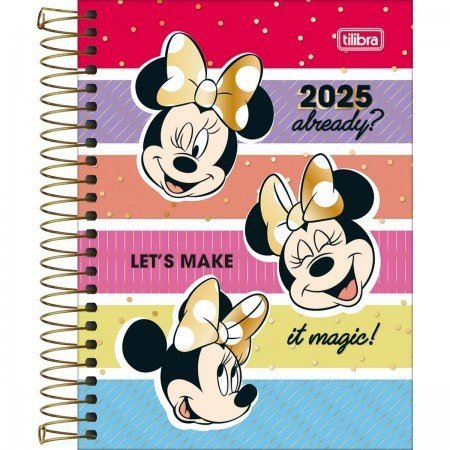 AGENDA ESPIRAL MINNIE M4 TILIBRA Ellos Papelaria