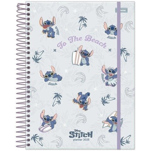 PLANNER ESPIRAL STITCH 177X240 FORONI Ellos Papelaria