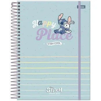 PLANNER ESPIRAL STITCH 177X240 FORONI Ellos Papelaria