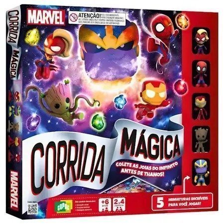 CORRIDA MÁGICA MARVEL JOGO DE TABULEIRO COPAG Ellos Papelaria