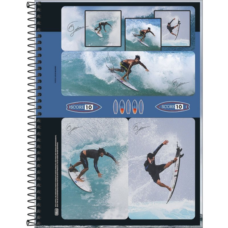 CADERNO UNIVERSITARIO GABRIEL MEDINA 10M 160F TILIBRA Ellos Papelaria