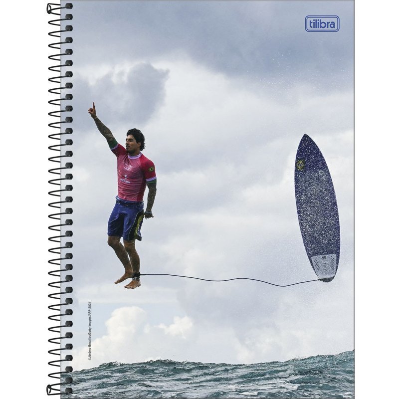 CADERNO UNIVERSITARIO GABRIEL MEDINA 10M 160F TILIBRA Ellos Papelaria