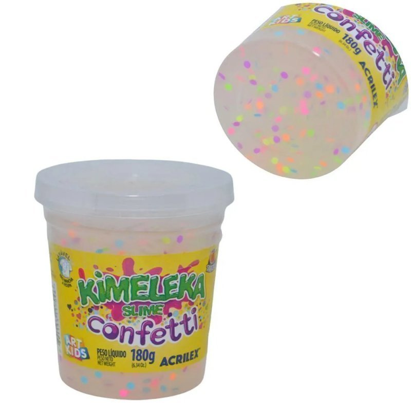 KIMELEKA CONFETTI 180G SEM COR ACRILEX Ellos Papelaria