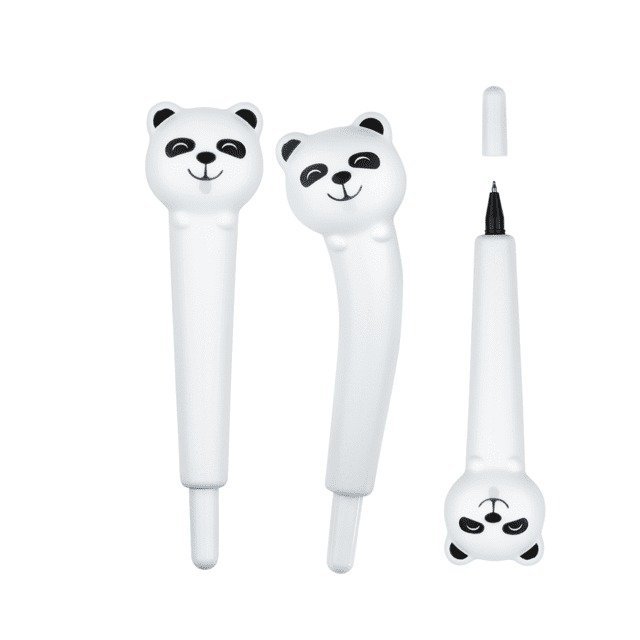 CANETA ESFEROGRAFICA GEL 0.7 SQUISH PANDA BRW Ellos Papelaria