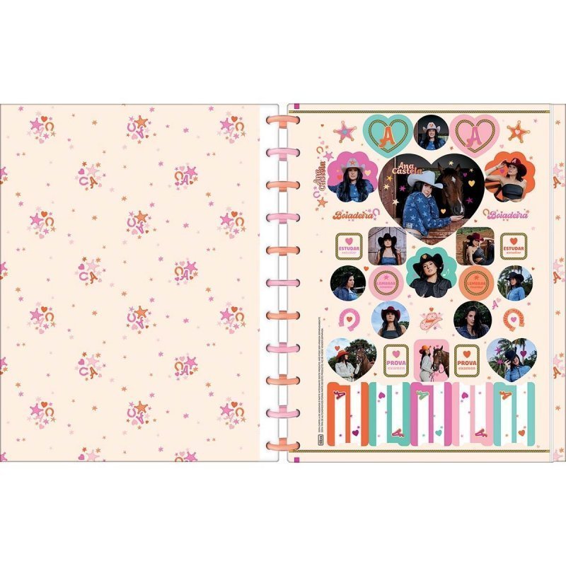 CADERNO TILIDISCO ANA CASTELA 1M 80F TILIBRA Ellos Papelaria