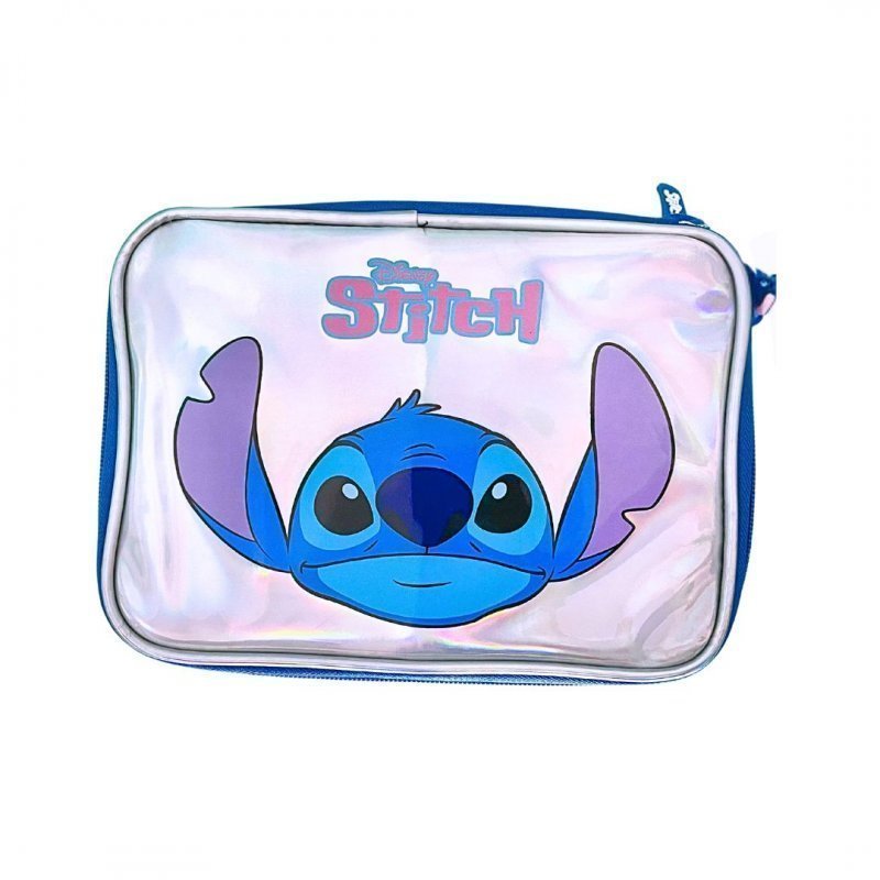 ESTOJO BOX PRATA HOLOGRAFICO STITCH LUXCEL Ellos Papelaria