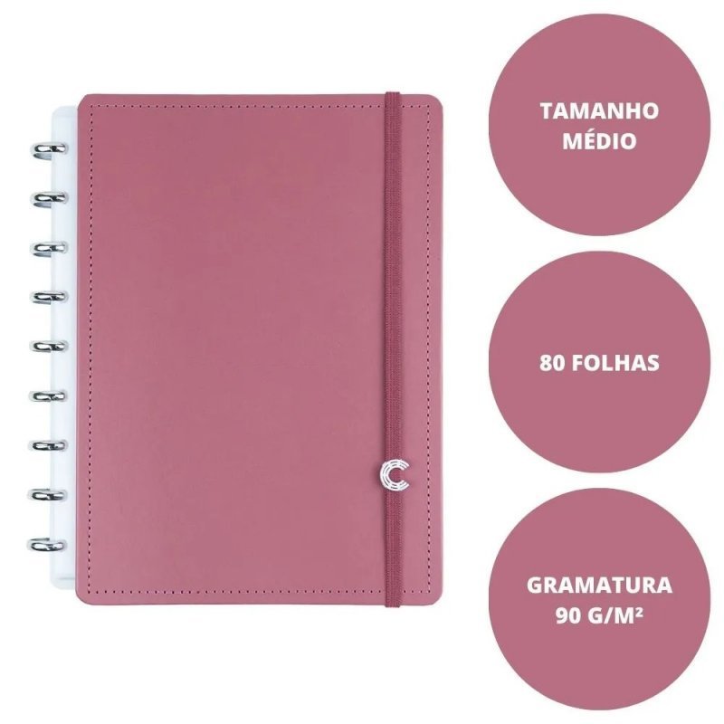 CADERNO INTELIGENTE GUAVA MEDIO  Ellos Papelaria