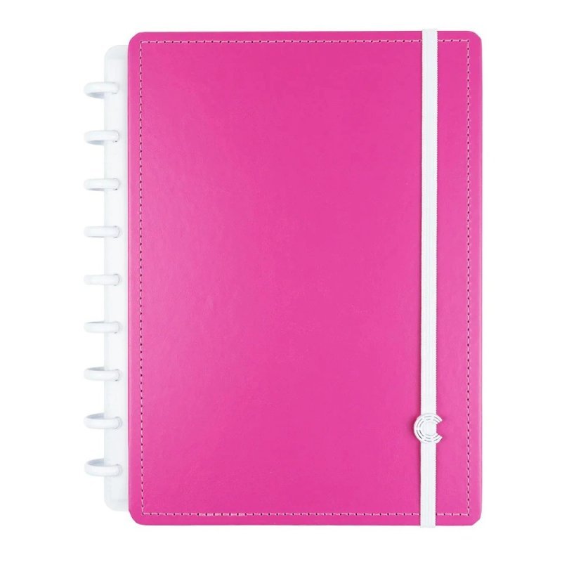 CADERNO INTELIGENTE SUPER PINK MEDIO  Ellos Papelaria