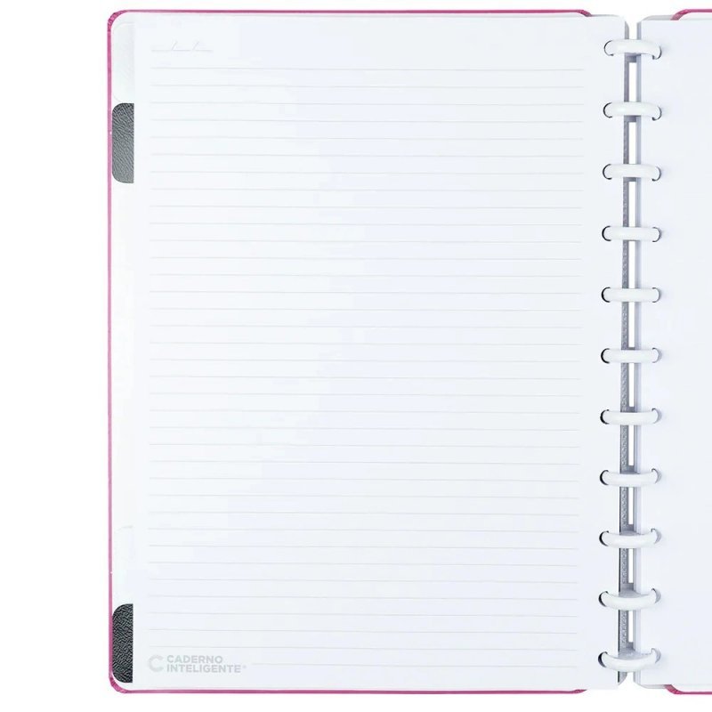 CADERNO INTELIGENTE SUPER PINK MEDIO  Ellos Papelaria