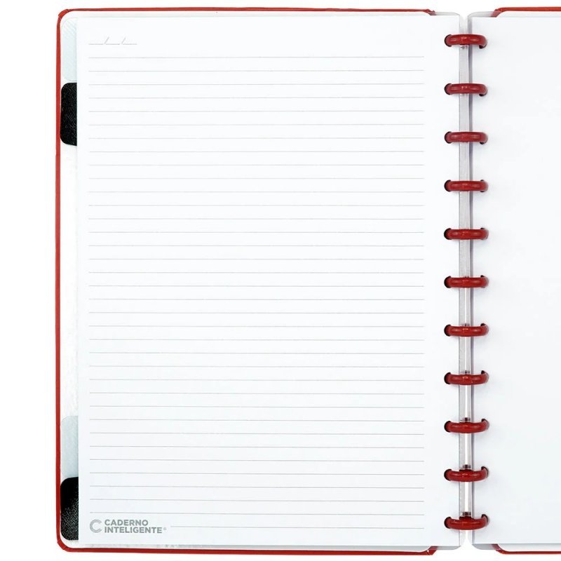 CADERNO INTELIGENTE ALL RED GRANDE  Ellos Papelaria