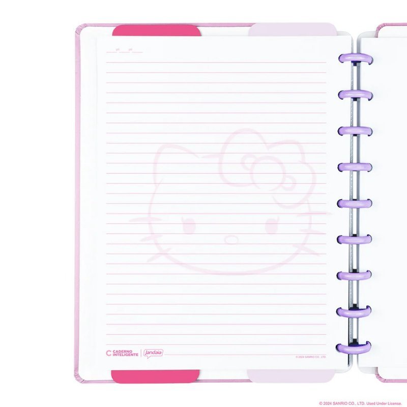 CADERNO INTELIGENTE HELLO KITTY A5  Ellos Papelaria