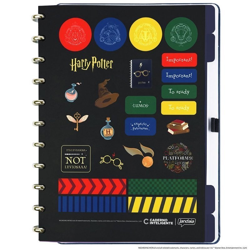 CAD BY HARRY POTTER AZUL GRAND CADERNO INTELIGENTE Ellos Papelaria