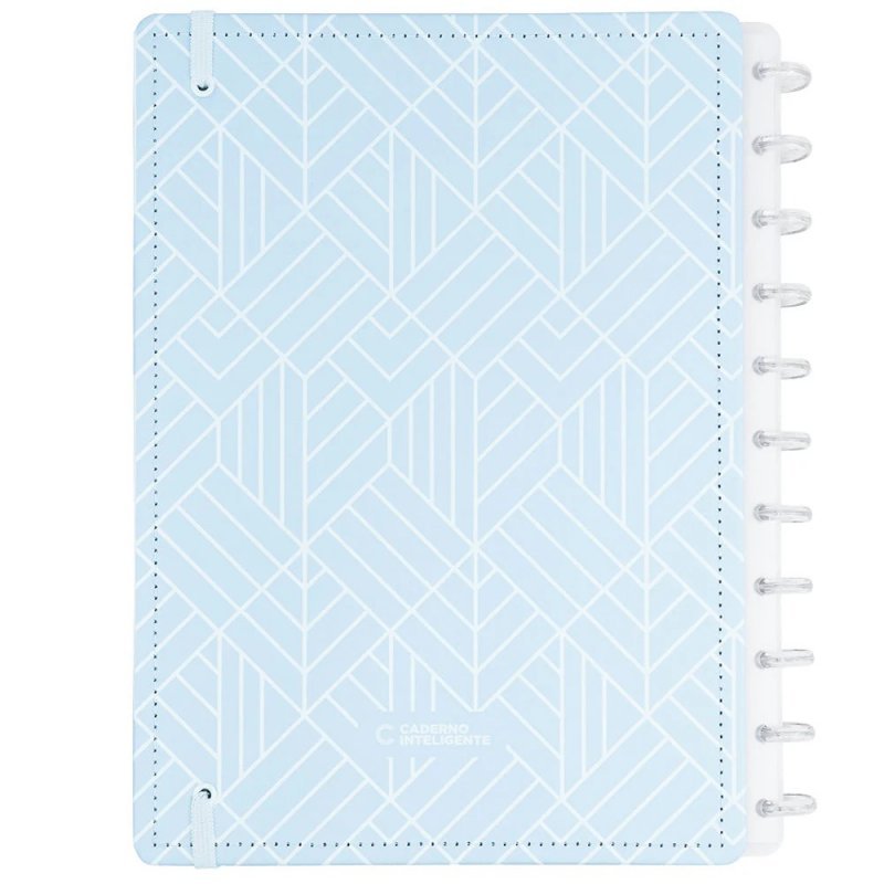 CADERNO INTELIGENTE ICE BLUE GRANDE  Ellos Papelaria