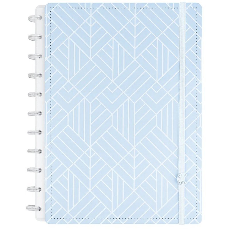 CADERNO INTELIGENTE ICE BLUE GRANDE  Ellos Papelaria