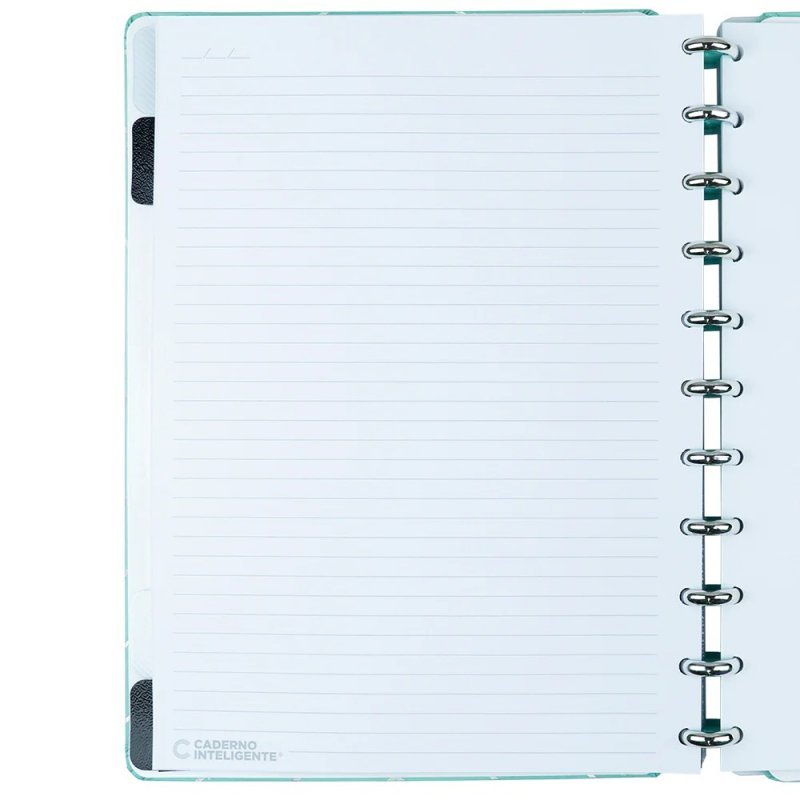 CADERNO INTELIGENTE TURQUOISE LOVE GRANDE  Ellos Papelaria