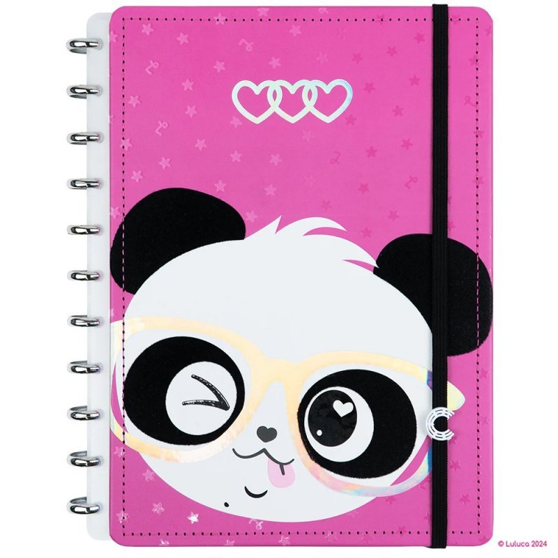 CADERNO INTELIGENTE PANDALU GLOW BY LUL GRANDE  Ellos Papelaria