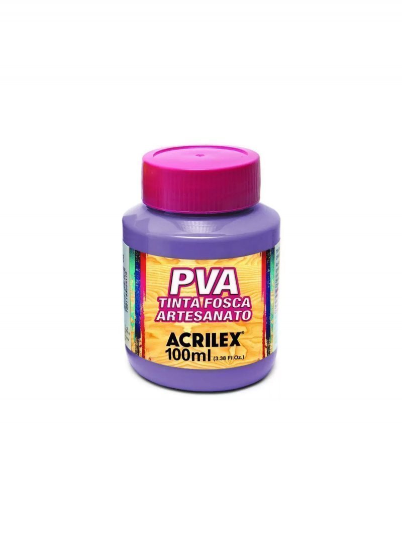 TINTA P/ ARTESANATO PVA 100ML LILAS ACRILEX Ellos Papelaria